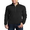 JustBlanks Mens Pullover Microfleece Long Sleeve Lightweight a Half-Zip Pullover Sweater - Black - L view 1
