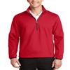 JustBlanks Mens Water Resistance Active 1/2-Zip Soft Shell Jacket - Rich Red - S view 1