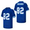 BORIZJERSEY Men's 82 Charlie Tweeder Varsity Blues Movie West Canaan Coyotes Football Jersey Stitched Blue Size M view 1