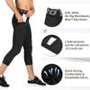 3 Pack Men's Compression Pants 3/4 Workout Dry-fit Baselayers Underwear Sport Tights Running Athletic Leggings Capris view 2