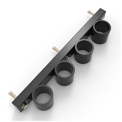EAS1SOOPE Vertical Wall Mounted Barbells Storage Rack - Upright Barbell Holder - Olympic Weight Bar Holder - Barbell Storage Holder Fit 2" Bar - Single 1 Bar, Double 2 Bars, 3 Bars or 4 Bars Stand