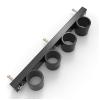 EAS1SOOPE Vertical Wall Mounted Barbells Storage Rack - Upright Barbell Holder - Olympic Weight Bar Holder - Barbell Storage Holder Fit 2" Bar - Single 1 Bar, Double 2 Bars, 3 Bars or 4 Bars Stand view 1