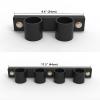 EAS1SOOPE Vertical Wall Mounted Barbells Storage Rack - Upright Barbell Holder - Olympic Weight Bar Holder - Barbell Storage Holder Fit 2" Bar - Single 1 Bar, Double 2 Bars, 3 Bars or 4 Bars Stand view 3