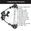 AMEYXGS Archery Compound Bow 50lbs Dual-Purpose Bow Catapult Steel Ball Hunting Triangle Bow Catapult Right Left Hand for Outdoor Hunting Fishing (Black) view 2