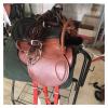 Cowhide Saddle seat Cushion Saddle Full Set of Harness Cowhide New Saddle Saddle Horse Equestrian Supplies Comfortable Soft and Light Weight (Color : White) view 3