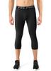 3 Pack Men's Compression Pants 3/4 Workout Dry-fit Baselayers Underwear Sport Tights Running Athletic Leggings Capris view 3