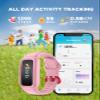 BIGGERFIVE Vigor 2 Kids Fitness Tracker Watch for Girls Boys Ages 5-12, IP68 Waterproof, Activity Tracker, Pedometer, Heart Rate Sleep Monitor, Calorie Step Counter Watch view 2