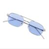 FEISEDY Fashion Square Aviator Sunglasses Women Men Trendy Retro Metal Frame Sun Glasses Candy Color Lens B1036 view 4
