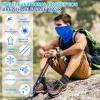 COOLZU 4 Pack Neck Gaiter Face Mask : Balaclava Mask & Bandana Headband for Men Women (Sky Blue&blue&Light purple&Purplish red) view 3