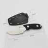 PUWANGDA Mini Small Fixed Blade Knife D2 steel Blade G10 Antiskid handle with Tactical Knife Sheath or Hang a necklace Outdoor camping EDC tools view 4
