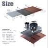 iClimb Mini Solo Folding Table Ultralight Compact for Backpacking Camping Hiking Beach Picnic (Gunmetal, S) view 3