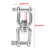 Ymiko Heavy Duty 316 Stainless Steel Boat Anchor Swivel Connector Swivel Shackle Universal Rolling Chain Marine Device Fit for Ships Chain Connector Jaw Boat Accessories view 3