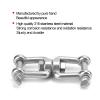 Ymiko Heavy Duty 316 Stainless Steel Boat Anchor Swivel Connector Swivel Shackle Universal Rolling Chain Marine Device Fit for Ships Chain Connector Jaw Boat Accessories view 4