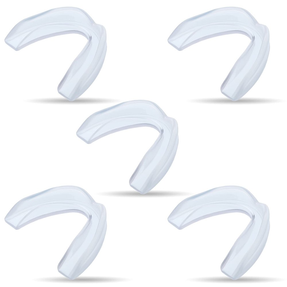 Frienda 5 Pcs Youth Kids Mouth Guard for Sports, Mouthguard for Football Bulk, Adults Boy Girl Sports Athletic Mouthguard for Boxing Basketball Hockey Karate(Clear)