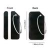 2Pack Black Aluminum Luggage Tag with Name ID Card Perfect to Quickly Spot Luggage Suitcase by Ovener view 2