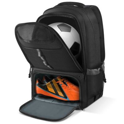 BROTOU Soccer Backpack Sports Bag with Ball Holder and Shoe Compartment for Football Basketball Volleyball Rugby