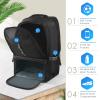 BROTOU Soccer Backpack Sports Bag with Ball Holder and Shoe Compartment for Football Basketball Volleyball Rugby view 3