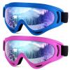 Dizywiee 2-Pack Kids Ski Goggles, Snowboard Goggles for Adult Youth Teens Boys & Girls, Winter Snow Sports Goggles view 1