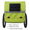 Veelar Sports Bike Trailer Double Seat for 1 or 2 Toddlers, Kids, Child Bicycle Carrier (Lime Green) view 3