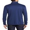 JustBlanks Mens Silk Touch Long Sleeves Performance Quarter-Zip Pullover - Royal/Steel Grey - 2XL view 2