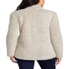 JustBlanks Womens Cozy Quarter-Zip Fleece Pullover Sweater - Oatmeal Heather - XXL view 2