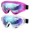 Dizywiee 2-Pack Kids Ski Goggles, Snowboard Goggles for Adult Youth Teens Boys & Girls, Winter Snow Sports Goggles view 1