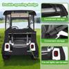 10L0L Golf Cart Driving Enclosure 2 Passenger for EZGO TXT/RXV 2 Door with Heavy Duty Zipper, 600D Golf Cart Rain Cover Driving Covers with Roll-up Windshield, 4-Sided Clear Window view 3