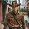 2 Pieces Cartoon Sheriff Logo Embroidered Iron On Patches Halloween Police Costume DIY view 2