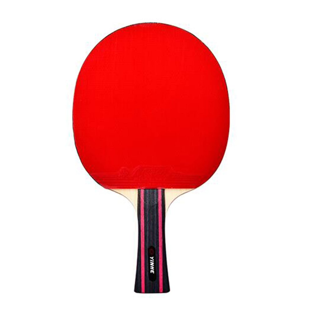 LINGOSHUN Ping Pong Racket Set,Double-Sided Reverse Adhesive,Table Tennis Bats,1 Carrying Bag,for Trainer Adults Kids Indoor Outdoor / 6 Stars/Long Handle