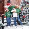 Aiboria Women's Matching Family Ugly Christmas Reindeer Snowflakes Pullover Sweater view 3