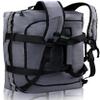 Haimont Gym Duffel Backpack Bag for Men Large Sports Duffle Bags with Backpack Straps for Hiking Travel Weekender Workout, Water Resistant, Gray, 60L view 1