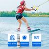 SELEWARE Water Ski Rope with Soft Rubber Handle, 2 Floats, 2 Sections - Boat Tow for Waterboard, Towable Tube - 4000 lbs Capacity, 75 ft view 2