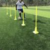Agility Training Cone Soft Plastic Cone, Adjustable Height Small Hurdle Sign Post, Football Basketball Roller Skating Marker Cone (Size : 100cm) view 3