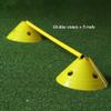 Agility Training Cone 10 Disc Cones and 5 Rods, Soft Plastic Children's Football Agility Training Equipment, Step-Resistant and Stackable (Color : Yellow) view 2