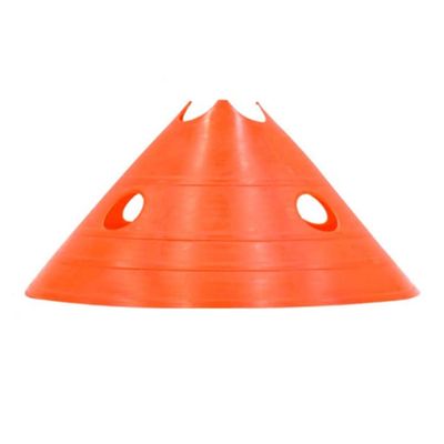 Agility Training Cone Colored Plastic Disc Cone/Rod, Used for Football Basketball Roller Skating Agility Training, 10 Pieces (Color : Orange, Size : Style1)