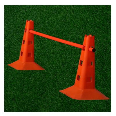 Agility Training Cone 10 Plastic Cones and 5 Rods, Children's Outdoor and Indoor Agility Training Toys, Windproof Soft Marking Cone (Color : Orange, Size : 32cm)