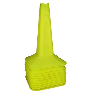 Agility Training Cone Soft Plastic Cone, Adjustable Height Small Hurdle Sign Post, Football Basketball Roller Skating Marker Cone (Size : 38cm)