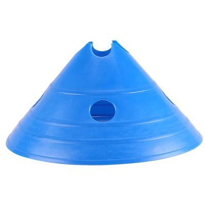 Agility Training Cone Colored Plastic Disc Cone/Rod, Used for Football Basketball Roller Skating Agility Training, 10 Pieces (Color : Blue, Size : Style1)