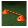 Agility Training Cone 10 Disc Cones and 5 Rods, Soft Plastic Children's Football Agility Training Equipment, Step-Resistant and Stackable (Color : Orange) view 1