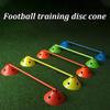 Agility Training Cone 10 Disc Cones and 5 Rods, Soft Plastic Children's Football Agility Training Equipment, Step-Resistant and Stackable (Color : Orange) view 4
