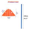 Agility Training Cone 10 Disc Cones and 5 Rods, Soft Plastic Children's Football Agility Training Equipment, Step-Resistant and Stackable (Color : Green) view 3