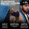Tough Outdoors Cooling Towels for Neck Face - Neck Cooling Towel for Hot Weather Yoga Sports Golf Sweat - Instant Cold Towel view 3