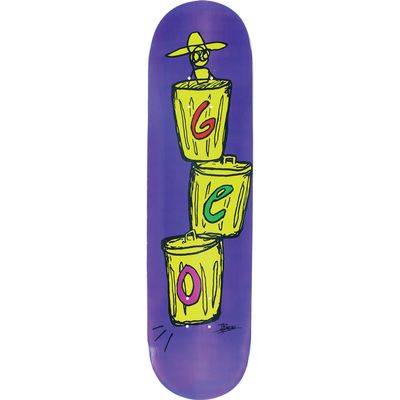 Geo Trash Can Cowboy Skateboard Deck -8.0 - Assembled AS Complete Skateboard