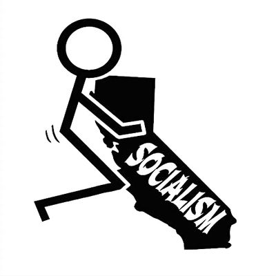 F_ck California Socialism Decal by Check Custom Design