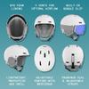 Retrospec Zephyr Ski Helmet - Snowboard Helmet for Adults & Youth- Adjustable Fit Snow Helmet with Protective Shell, and Breathable Vents for Men, Women, Boys and Girls view 2