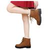 Bcshiye Women's Winter Snow Boots Outdoor Anti-Slip Ankle Boots Suede Warm Fur Lined Booties Lace Up Flat Platform Shoes view 2