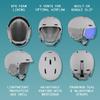 Retrospec Zephyr Ski Helmet - Snowboard Helmet for Adults & Youth- Adjustable Fit Snow Helmet with Protective Shell, and Breathable Vents for Men, Women, Boys and Girls view 2