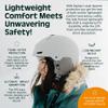 Retrospec Zephyr Ski Helmet - Snowboard Helmet for Adults & Youth- Adjustable Fit Snow Helmet with Protective Shell, and Breathable Vents for Men, Women, Boys and Girls view 3