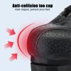Classic Roller Skates Unisex Double Row Quad Roller Skates with PU Flashing Wheels, PU Leather 4 Wheels Roller Skates Shoes for Beginner Adult Teens (Women6.5/Men5,Black) view 4