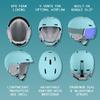 Retrospec Zephyr Ski Helmet - Snowboard Helmet for Adults & Youth- Adjustable Fit Snow Helmet with Protective Shell, and Breathable Vents for Men, Women, Boys and Girls view 2
